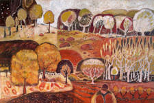 Painting by Sandipa: Returning to Country - Australian Landscape Art