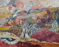 Painting by Sandipa: Big Country: Ancient Ones - Australian Landscape Art